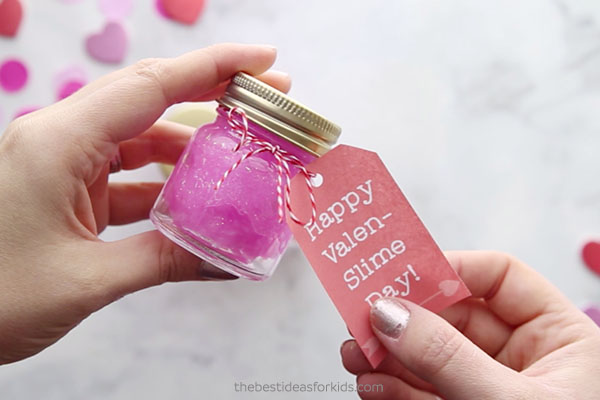 Add Gift Tags to Valentine Jars