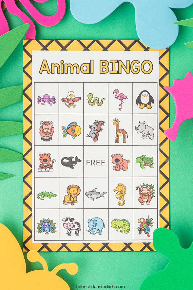 Animal Bingo Printable Cards