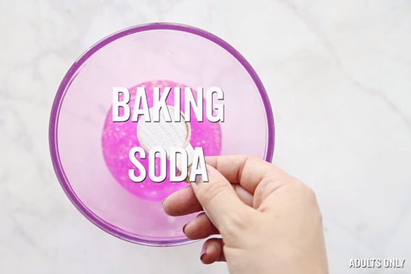 Baking Soda add to Slime