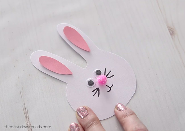 Bunny Craft Handprint Card