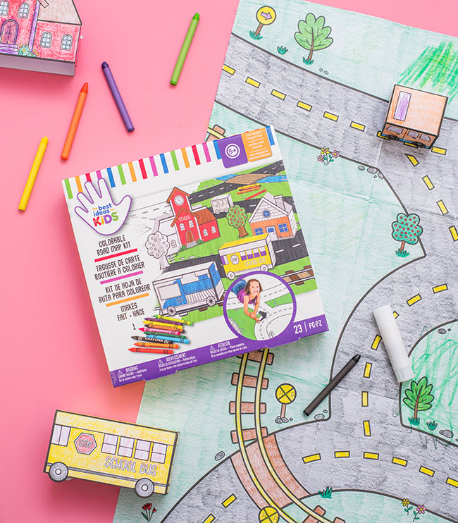 Coloring Road Map Kit for Kids