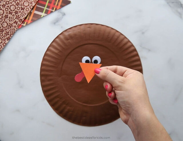 Cut out a turkey beak