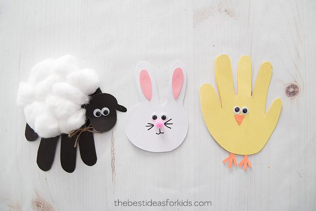 Easter Handprint Cards Craft