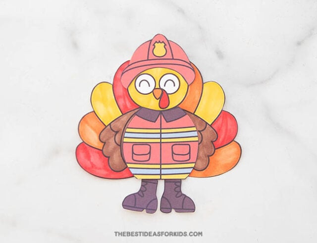 Firefighter Turkey Disguise