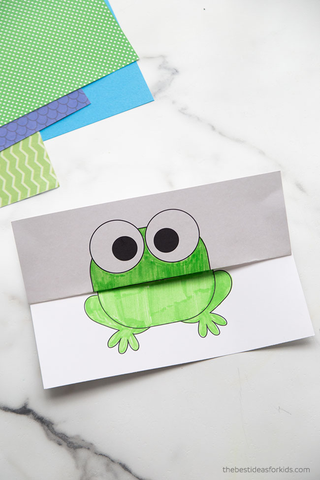 Frog Folding Surprise Paper