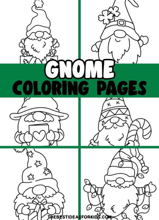 Gnome Coloring Pages Pin