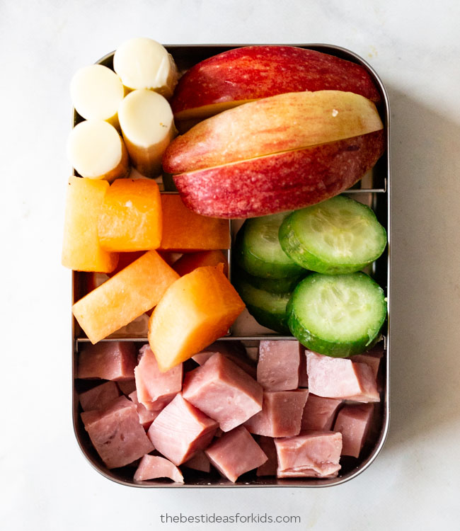 Ham Cheese & Melon Lunch Box Ideas