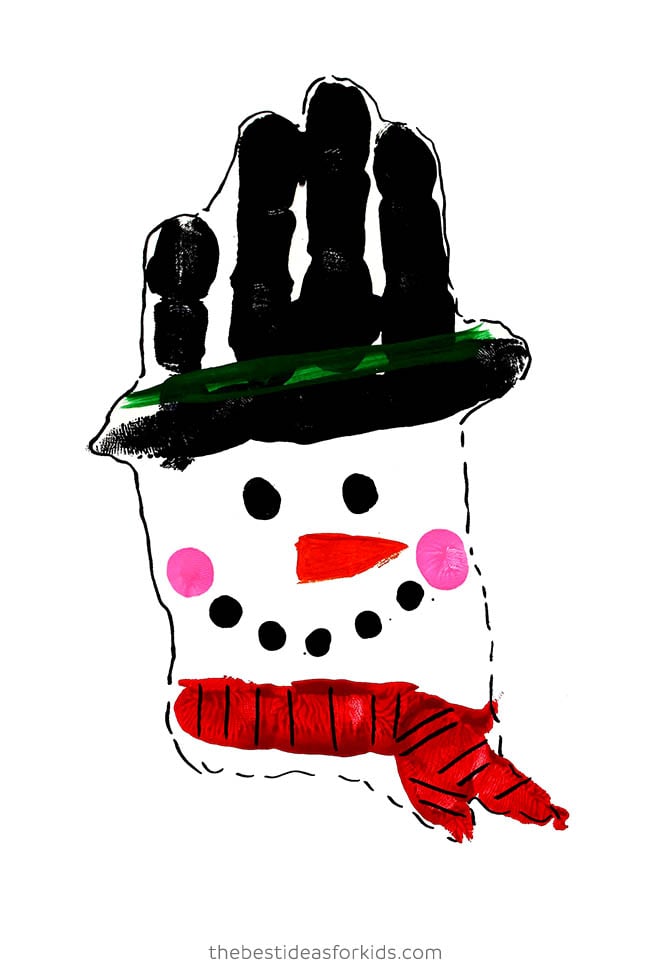 Handprint Snowman