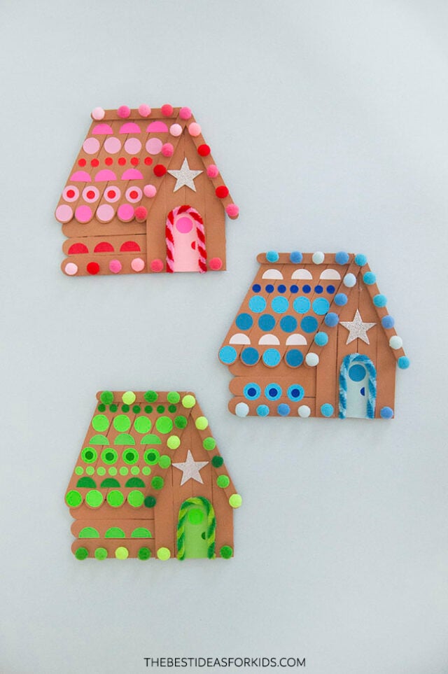 Make a Popsicle Stick Gingerbread House