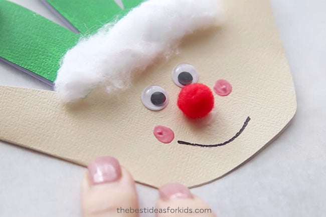 Elf Christmas Handprint Craft