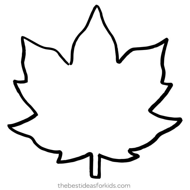 Maple Leaf Template Leaf Outline