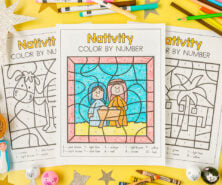 Nativity Color by Number