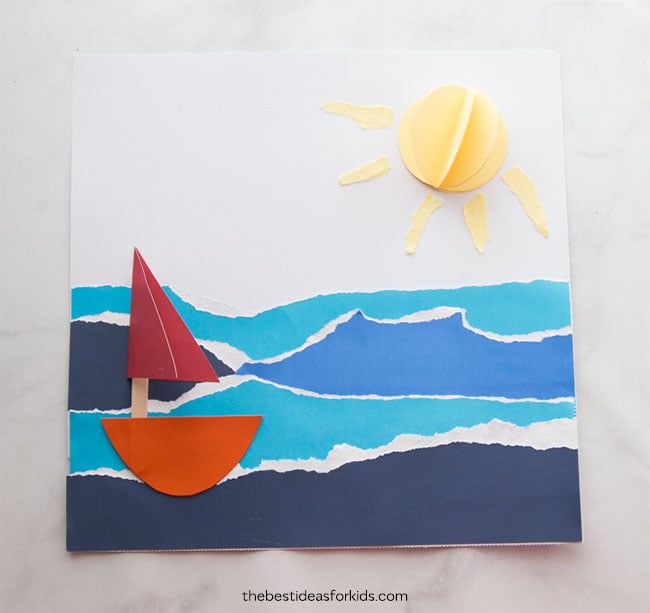 Paper Sailboat Beach Craft